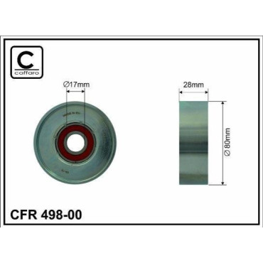 Ролик натяжний CAFFARO 49800