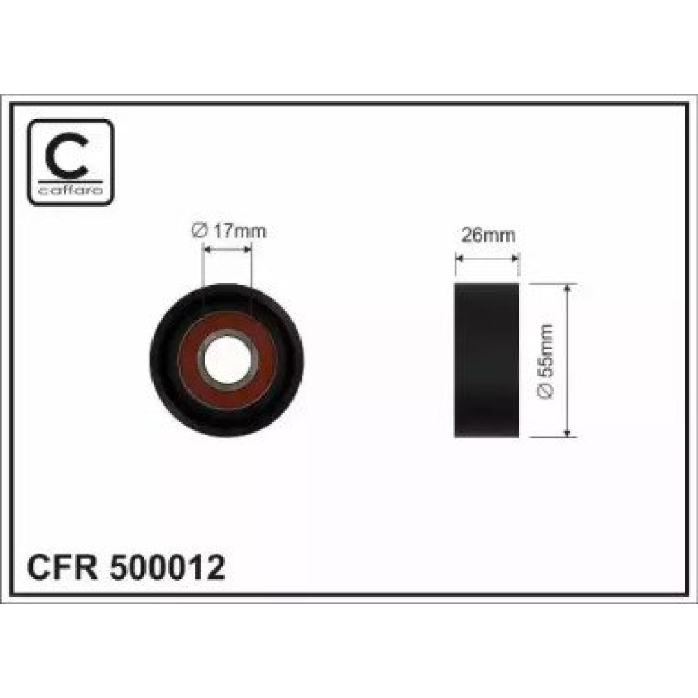 Ролик CAFFARO 500012
