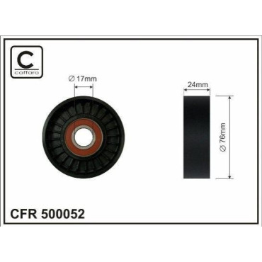 Ролик натяжний CAFFARO 500052