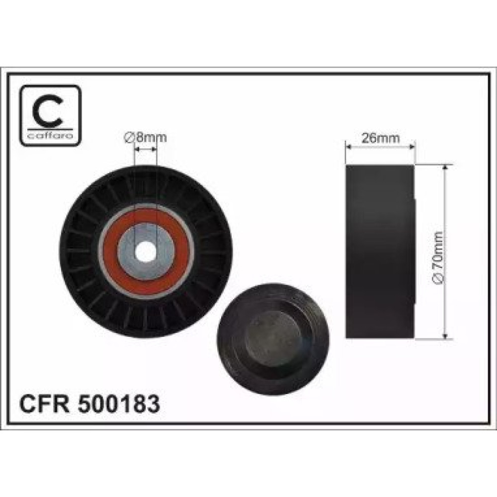 Ролик натяжний CAFFARO 500183