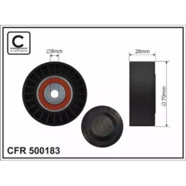 Ролик натяжний CAFFARO 500183