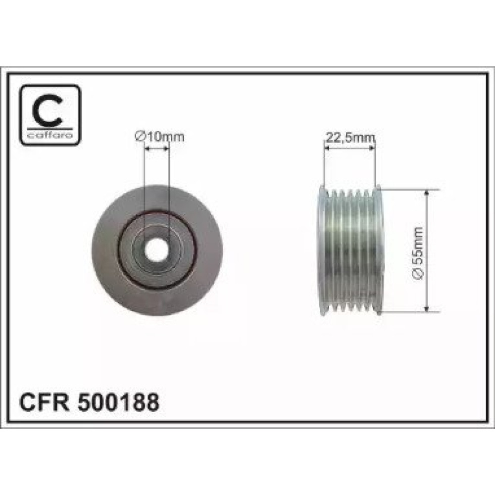 Ролик CAFFARO 500188