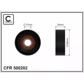 Ролик натяжной без кронштейна CAFFARO 500202