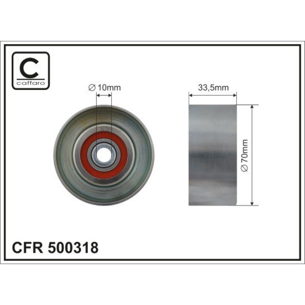 Ролик паска приводного CAFFARO 500318
