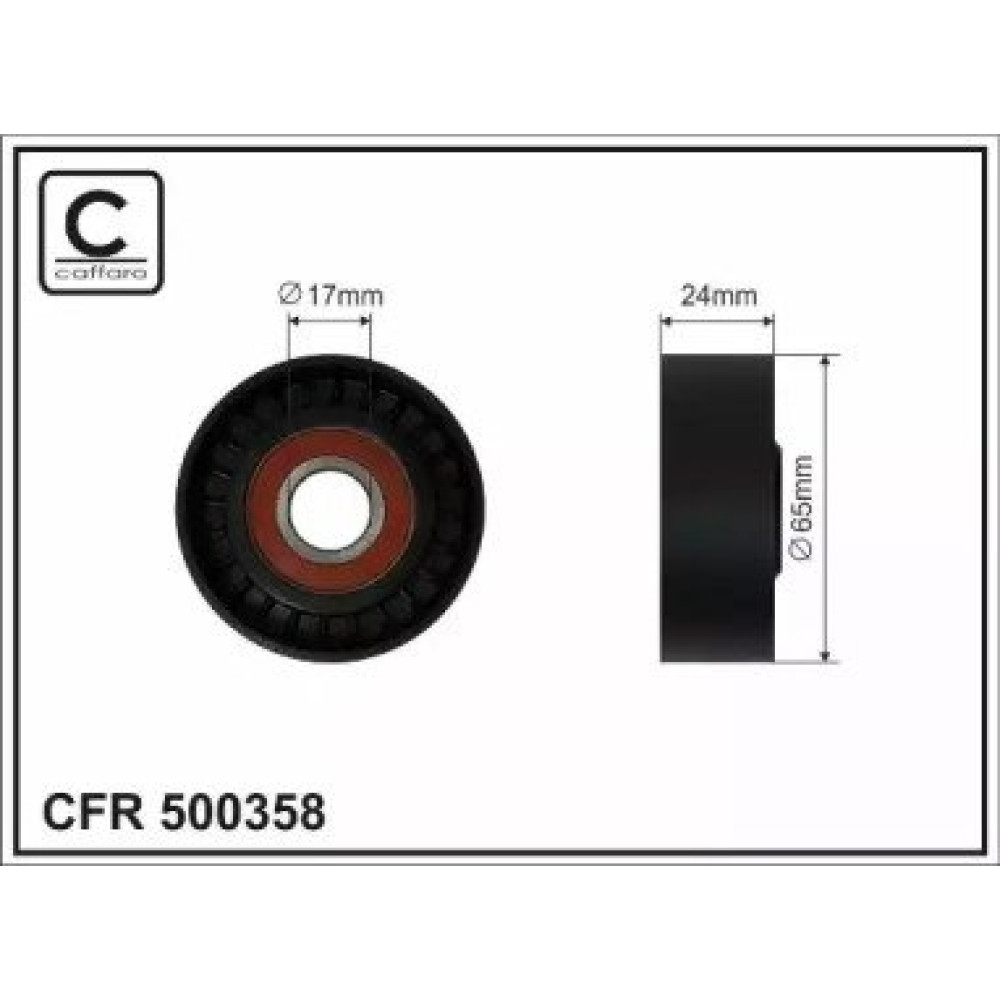 Ролик натягувача CAFFARO 500358