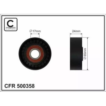 Ролик натягувача CAFFARO 500358