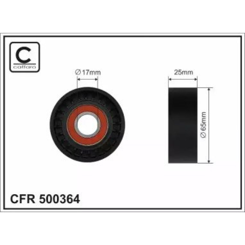 Ролик без натягувача CAFFARO 500364