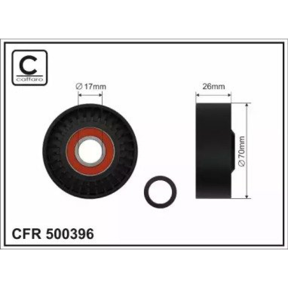 Ролик CAFFARO 500396