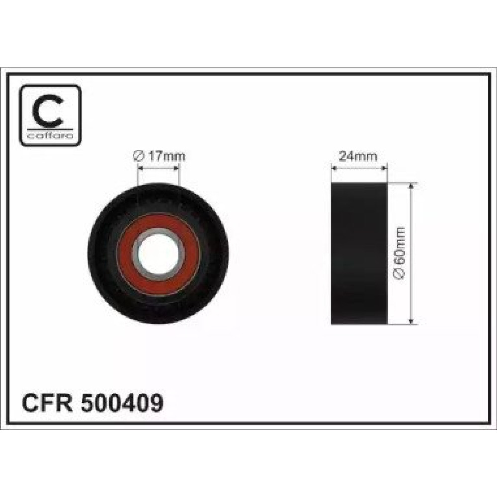 ролик обвідний CAFFARO 500409