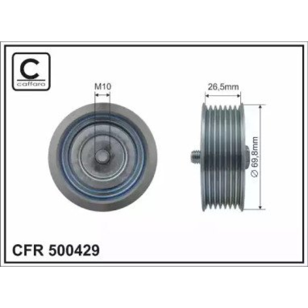 ролик пасу CAFFARO 500429