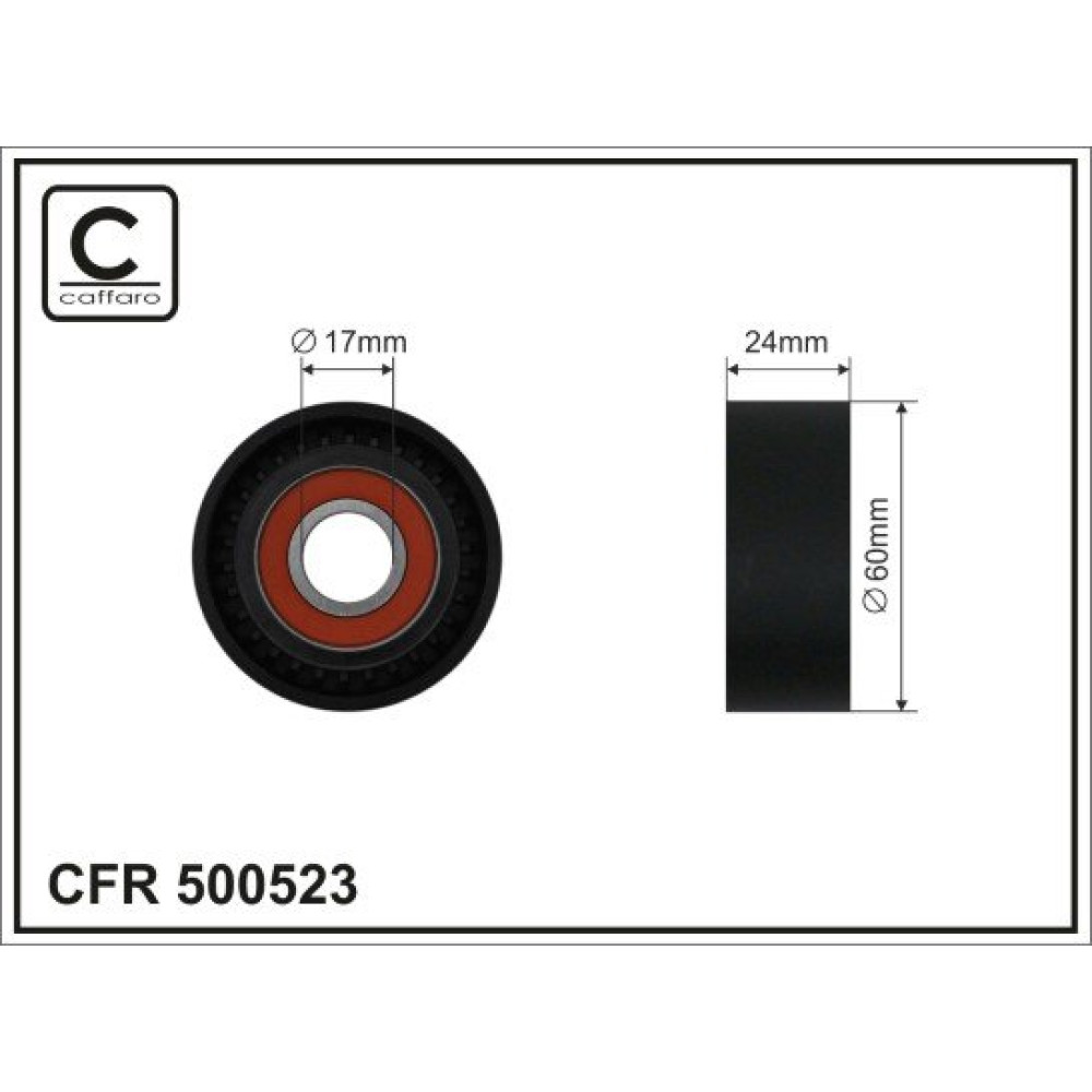 Ролик натяжного механізму CAFFARO 500523