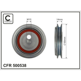 Ролик ка приводного CAFFARO 500538