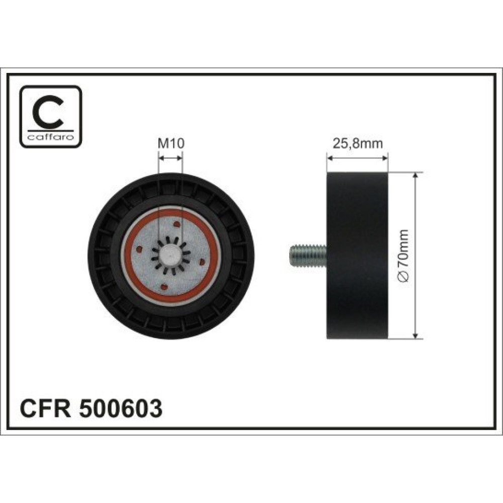 Ролик CAFFARO 500603