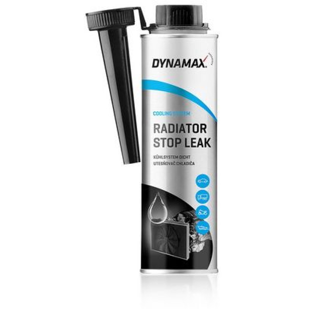 Присадка в систему охолодження, запобігає витоку антифризу RADIATOR STOP LEAK 300ml DYNAMAX 502264