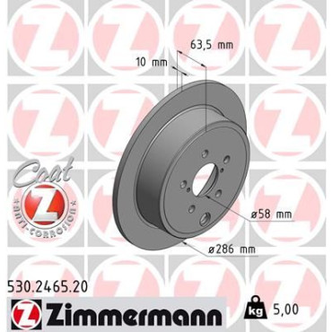 Диск гальмівний ZIMMERMANN 530246520