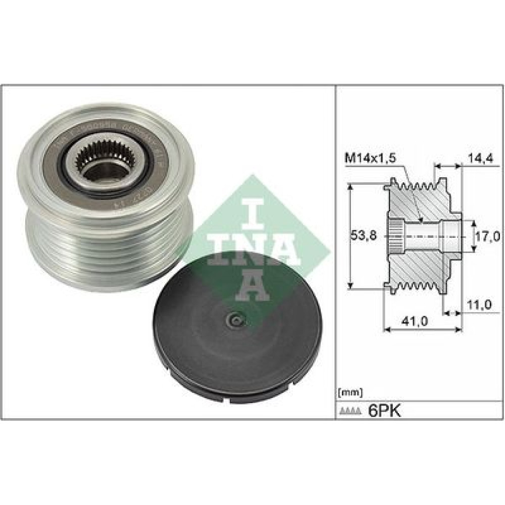 Шкив генератора INA 535030410