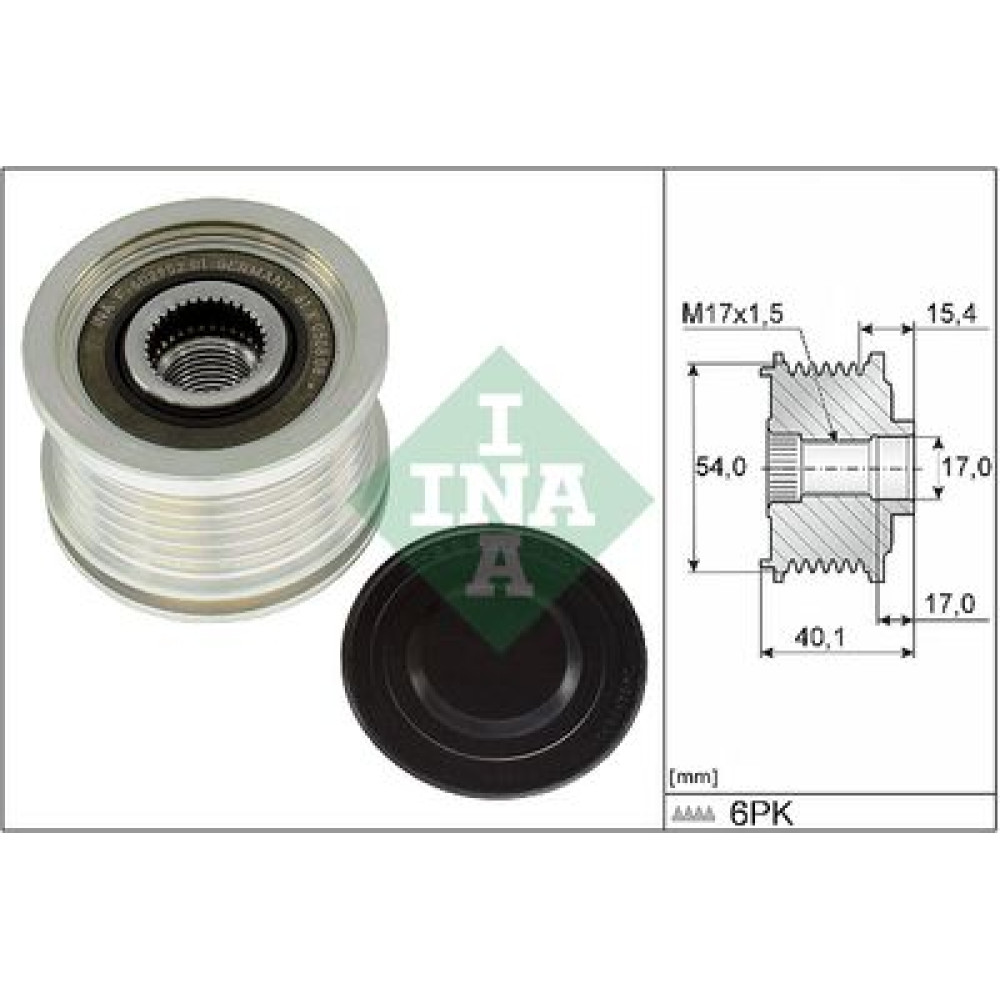 Шків генератора INA 535031710
