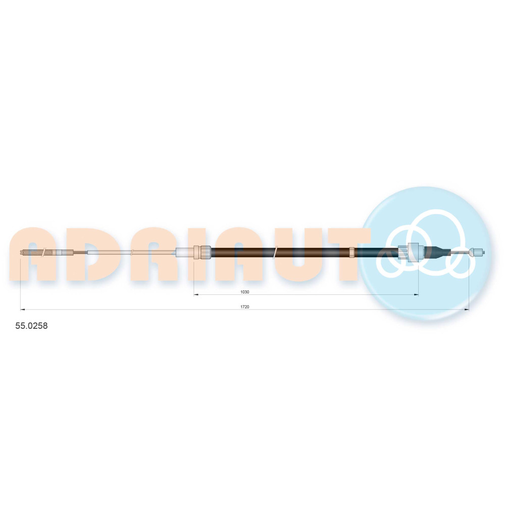 Трос ручного гальма ADRIAUTO 550258