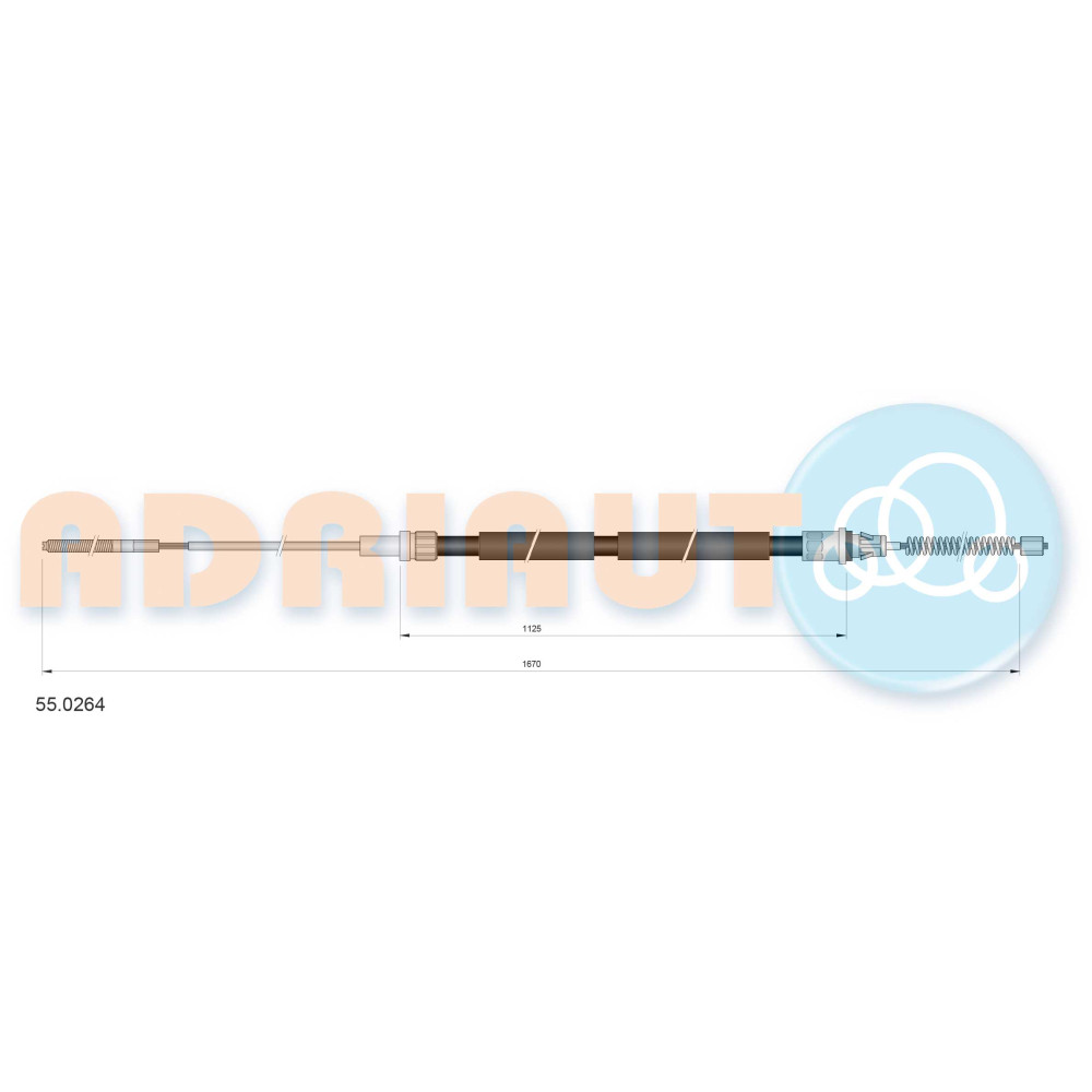 Трос ручного тормоза ADRIAUTO 550264