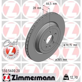 Диск гальмівний ZIMMERMANN 550560020