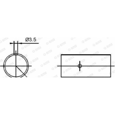 Комплект вкладишів двигуна Glyco 553422semi