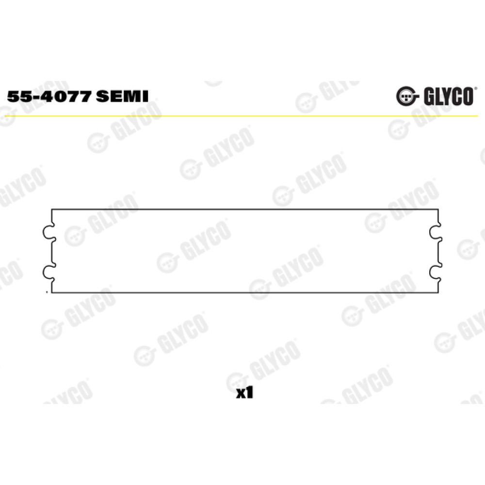 Комплект вкладышей двигателя Glyco 554077semi