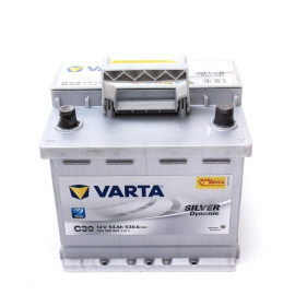 Акумулятор 54ач 530 а -/+ 207*175*190 C30 Varta 554400053