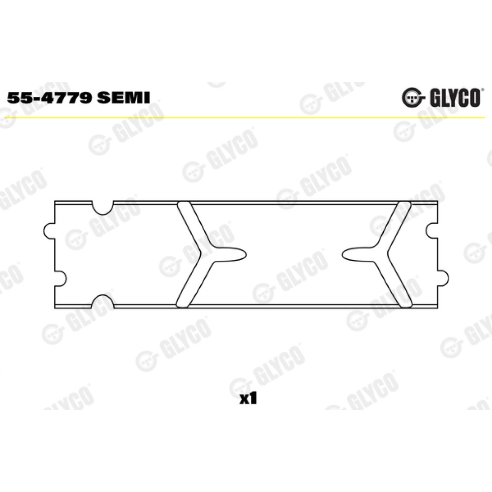 Втулки шатунові Glyco 554779semi