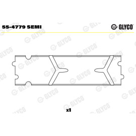 Втулки шатунові Glyco 554779semi