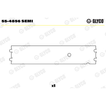 Комплект вкладышей двигателя Glyco 554856semi