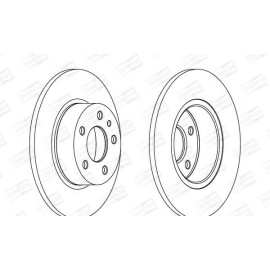 CHAMPION 561340ch Тормозной диск задний комплект 2шт CHAMPION 561340ch