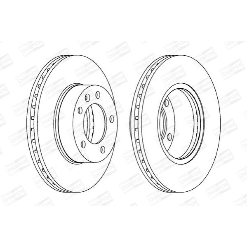 Тормозной диск передний CHAMPION 562190ch1