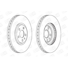 CHAMPION 562224ch Гальмівний диск передній комплект 2шт CHAMPION 562224ch