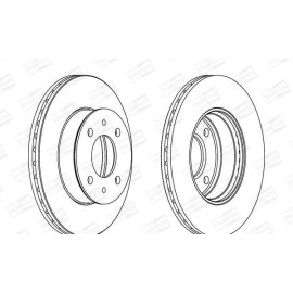 CHAMPION 562273ch Гальмівний диск передній комплект 2шт CHAMPION 562273ch