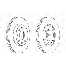 CHAMPION 562290ch Гальмівний диск перед комплект 2шт CHAMPION 562290ch