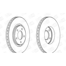 CHAMPION 562292ch Гальмівний диск передній комплект 2шт CHAMPION 562292ch