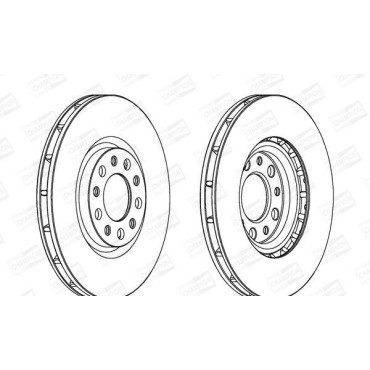 Тормозной диск передний CHAMPION 562299ch