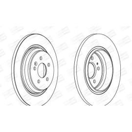 CHAMPION 562323ch Тормозной диск задний комплект 2шт CHAMPION 562323ch