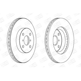 CHAMPION 562421ch Тормозной диск передний комплект 2шт CHAMPION 562421ch