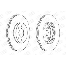 Тормозной диск передний CHAMPION 562456ch
