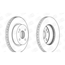 CHAMPION 562564ch Гальмівний диск передній комплект 2шт CHAMPION 562564ch