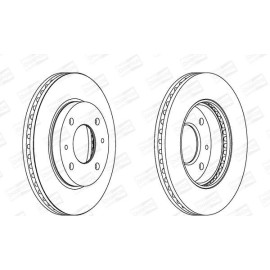 CHAMPION 562806ch Тормозной диск передний комплект 2шт CHAMPION 562806ch