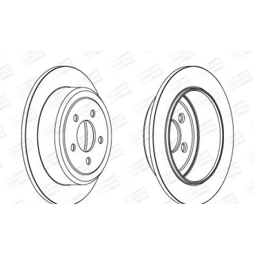 Тормозной диск задний CHAMPION 562917ch