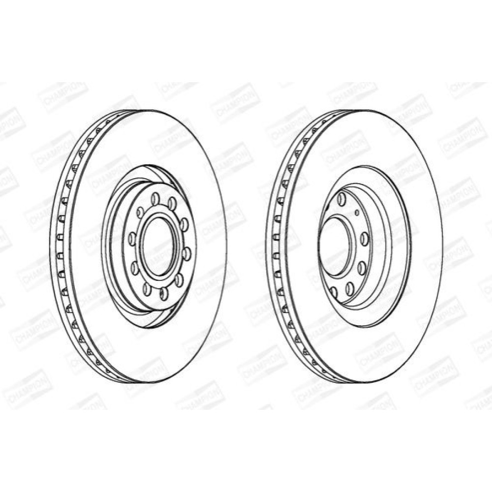 Тормозной диск CHAMPION 562978ch1