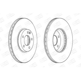 CHAMPION 562989ch Гальмівний диск передній комплект 2шт CHAMPION 562989ch