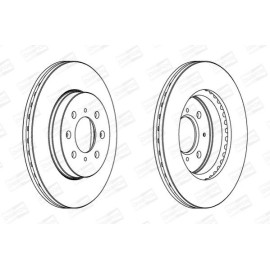CHAMPION 563065ch Тормозной диск передний комплект 2шт CHAMPION 563065ch