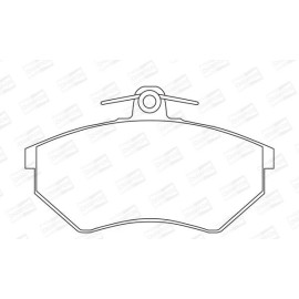 Тормозные колодки передние CHAMPION 571357ch