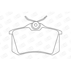 Тормозные колодки задние CHAMPION 571361ch