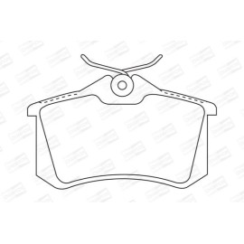 Тормозные колодки задние CHAMPION 571906ch