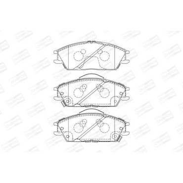 Тормозные колодки передние CHAMPION 572268ch